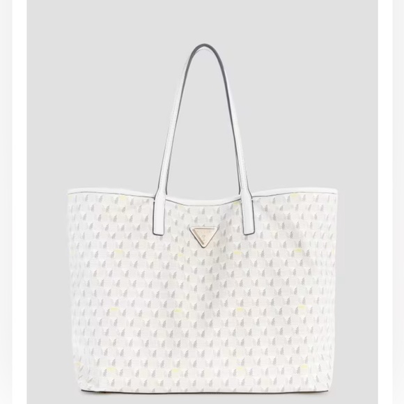 Guess G Wave Tote Set. Off White/Gold. - Picture 1 of 6